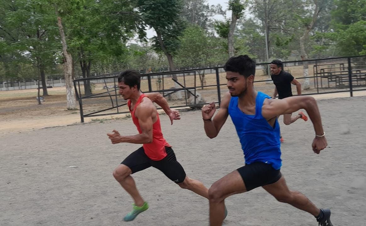 The sports department conducted district level trials for admission in the sports wing of colleges
